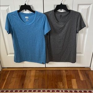 REI Blue and Charcoal T-Shirts/Size Medium/Package of 2 shirts